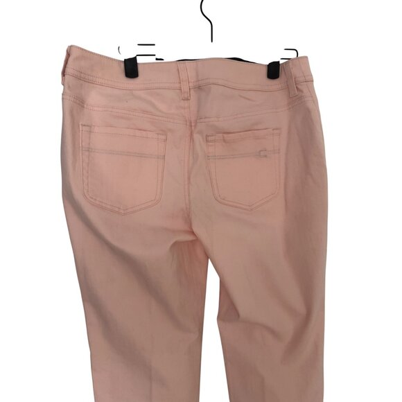 2/$30 Chicos size 0 Pink Straight-Leg Jeans - Picture 14 of 16